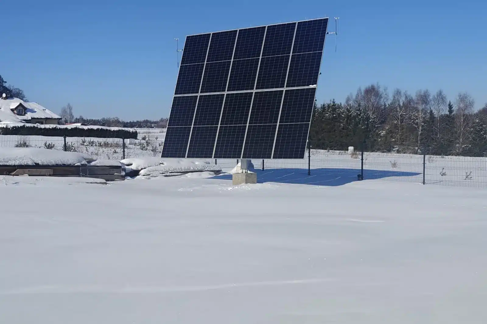 Tracker fotowoltaiczny 6 kWp - przegląd po zimie